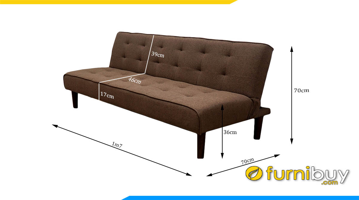 kich thuoc ghe sofa ni khong tay vin