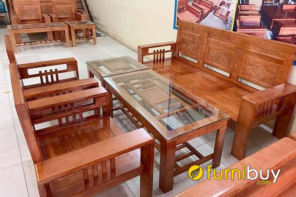 lưu ý khi chọn sofa gỗ kê phòng khách nhà ống