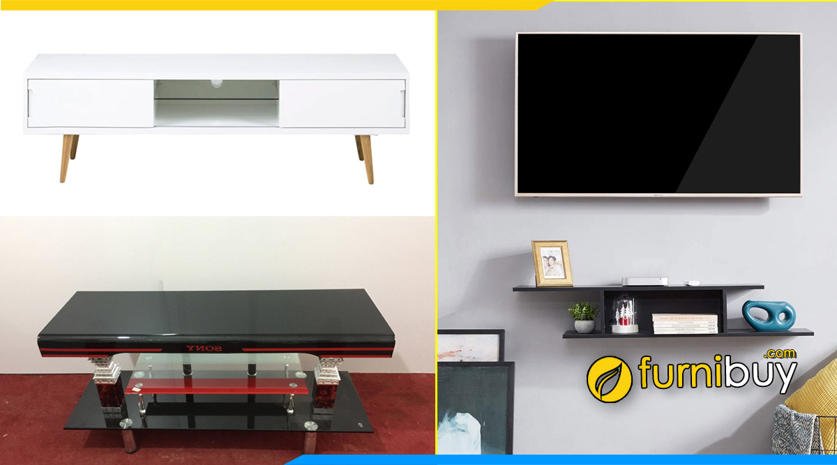 ảnh mẫu kệ tivi giá rẻ dưới 5 triệu kính gỗ mdf