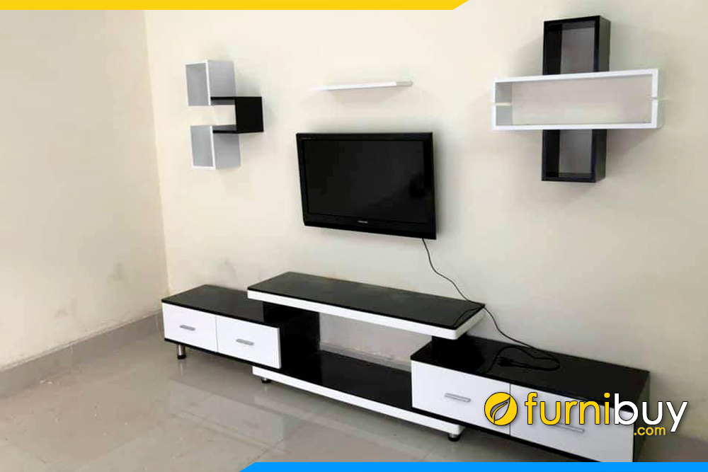 ảnh mẫu kệ tivi giá rẻ phòng khách rút 2 đầu thông minh ở Hà Đông