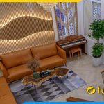 sofa da kich thuoc 2m ke phong khach boc da