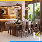 ảnh mẫu bàn ăn gỗ óc chó nguyên tấm đẹp