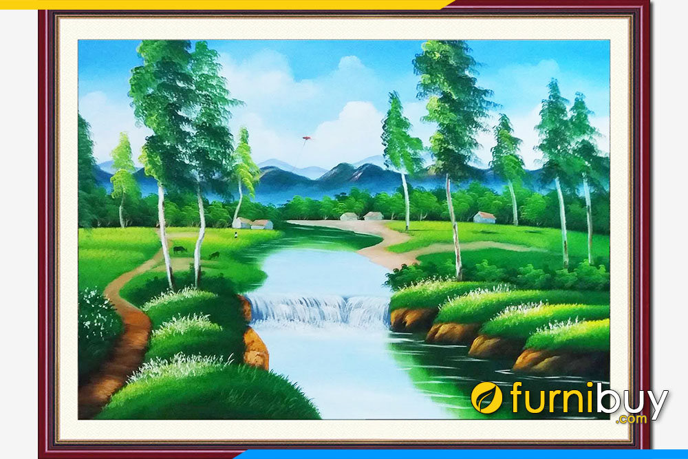 Vẽ núi rừng đơn giản  Vẽ tranh sáp dầuDraw simple forest mountains   Painting oil wax  YouTube
