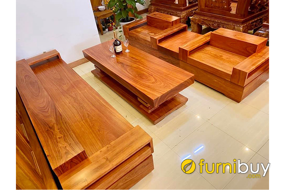 ưu nhược điểm của bàn ghế sofa gỗ lim nguyên khối