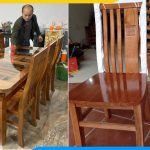 Xưởng đóng bàn ăn gỗ xoan đào giá rẻ Hà Nội