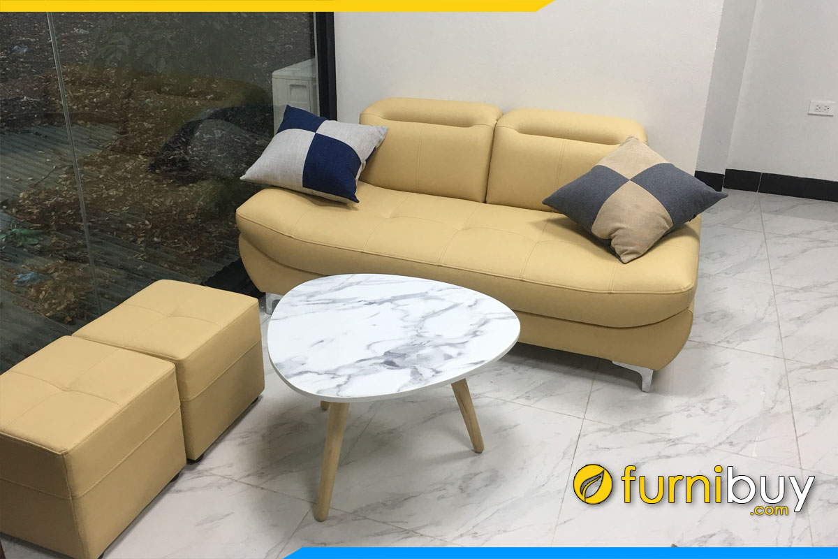chiec ghe sofa da kich thuoc 1m2 khong tay vin co tua gat gu