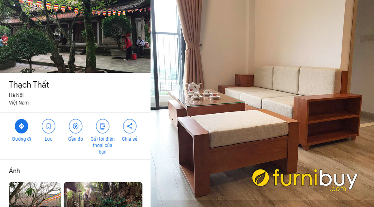 cửa hàng bán sofa gỗ đẹp giá rẻ tại huyện Thạch Thất, Hà Nội