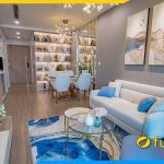 ghe sofa da 1m6 dang vang mau trang sua ke phong khach chung cu