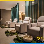 ghe sofa don boc ni kieu dang don giản ke spa