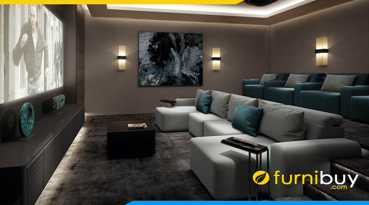 ghe sofa ni rap chieu fim dep dang chu u