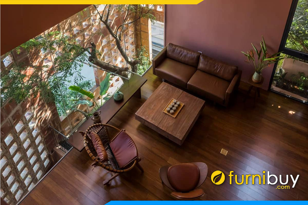 ghe sofa phong khach dang vang boc da kich thuoc 1m2