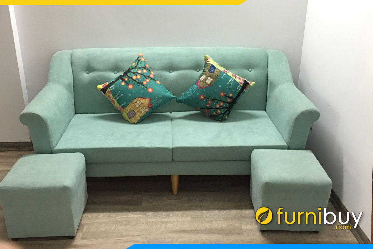 ghe sofa vang 2 cho ngoi boc ni gia re