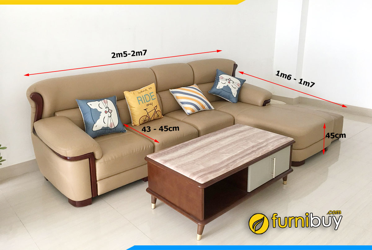 Kích thước sofa làm theo yêu cầu tại xưởng Furnibuy