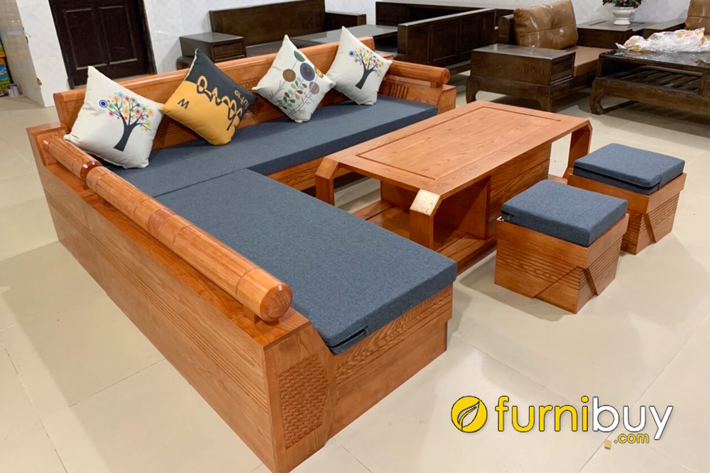 mua sofa gỗ xoan đào giá rẻ tận gốc Furnibuy