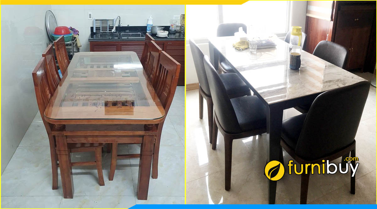 Nơi bán bàn ăn 6 ghế giá rẻ đường 70 Hà Đông giá xưởng