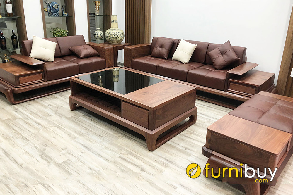 sofa gỗ óc chó có gì vượt trội hơn sofa gỗ tần bì