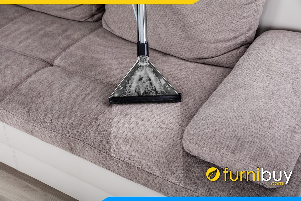 ve sinh sofa ni thuong xuyen de tranh bui ban