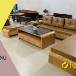 bàn ghế sofa gỗ đệm da sang trọng giá rẻ