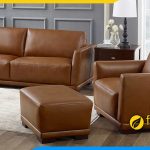 Hình ảnh Mẫu ghế sofa văn phòng tư vấn đất đai dạng văng kết hợp ghế đơn đẹp