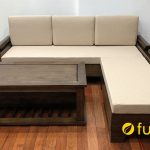 mẫu ghế sofa gỗ sồi bọc nệm giá rẻ tại Furnibuy