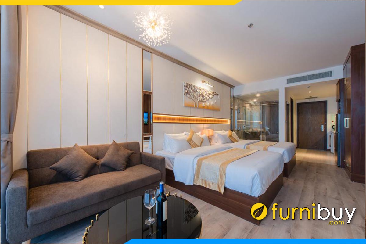sofa bang boc ni mau nau ke phong ngu khach san
