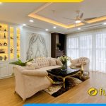 bo sofa ni cao cap tan co dien ke phong khach sang trong dang cap