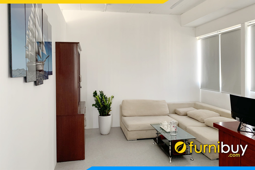 Bộ sofa vải văn phòng tại Hà Nội giá rẻ furnibuy FBVP1012