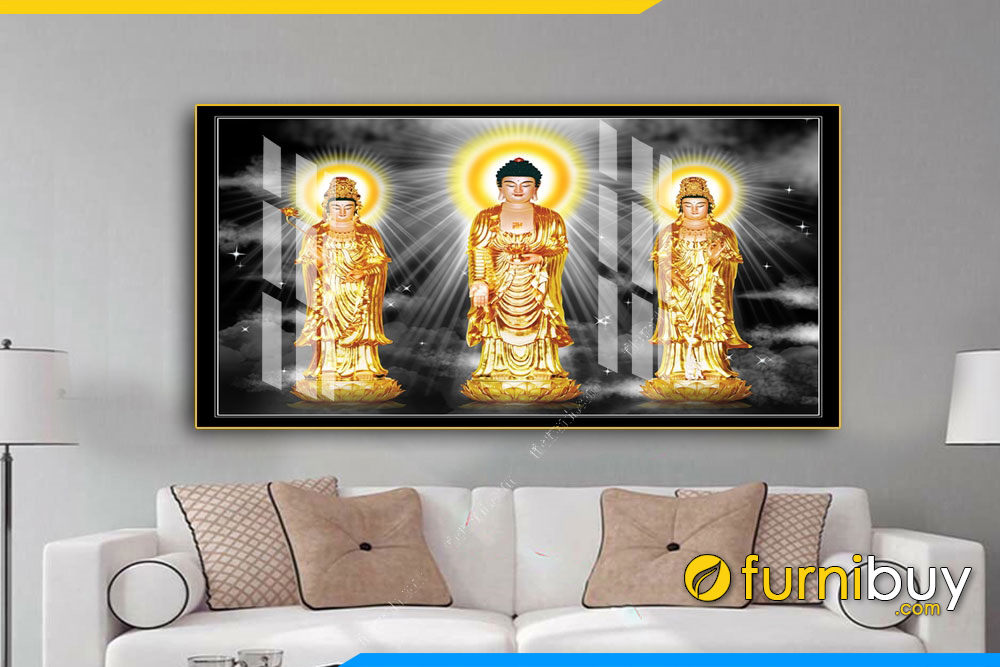 Tranh phat tam the treo tuong dep y nghia