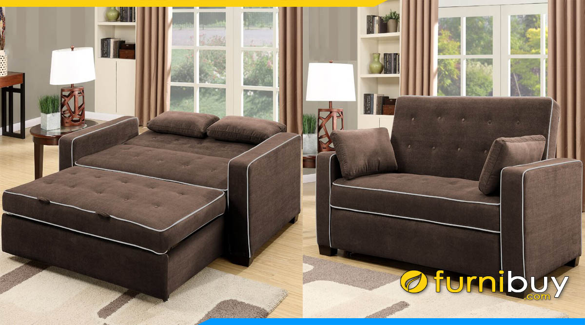 ghe sofa giuong phong khach thong minh boc ni mau nau cuc tien loi