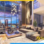 ghe sofa goc chu l kich thuoc lon ke phong khach chung cu penhouse
