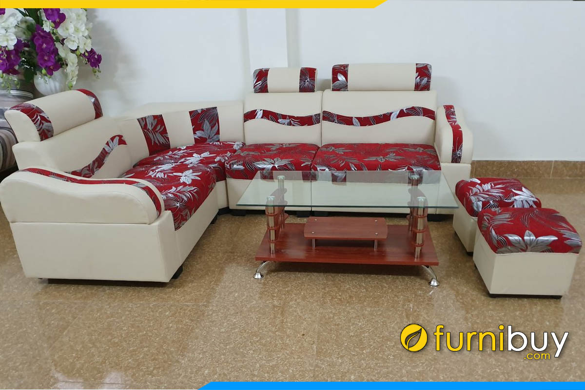 ghe sofa goc gia re duoi 3 trieu dong mau trang phoi goa do ke phong khach
