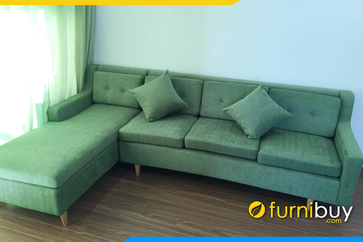 ghe sofa goc kich thuoc lon boc ni mau xnah la 2 lung tua