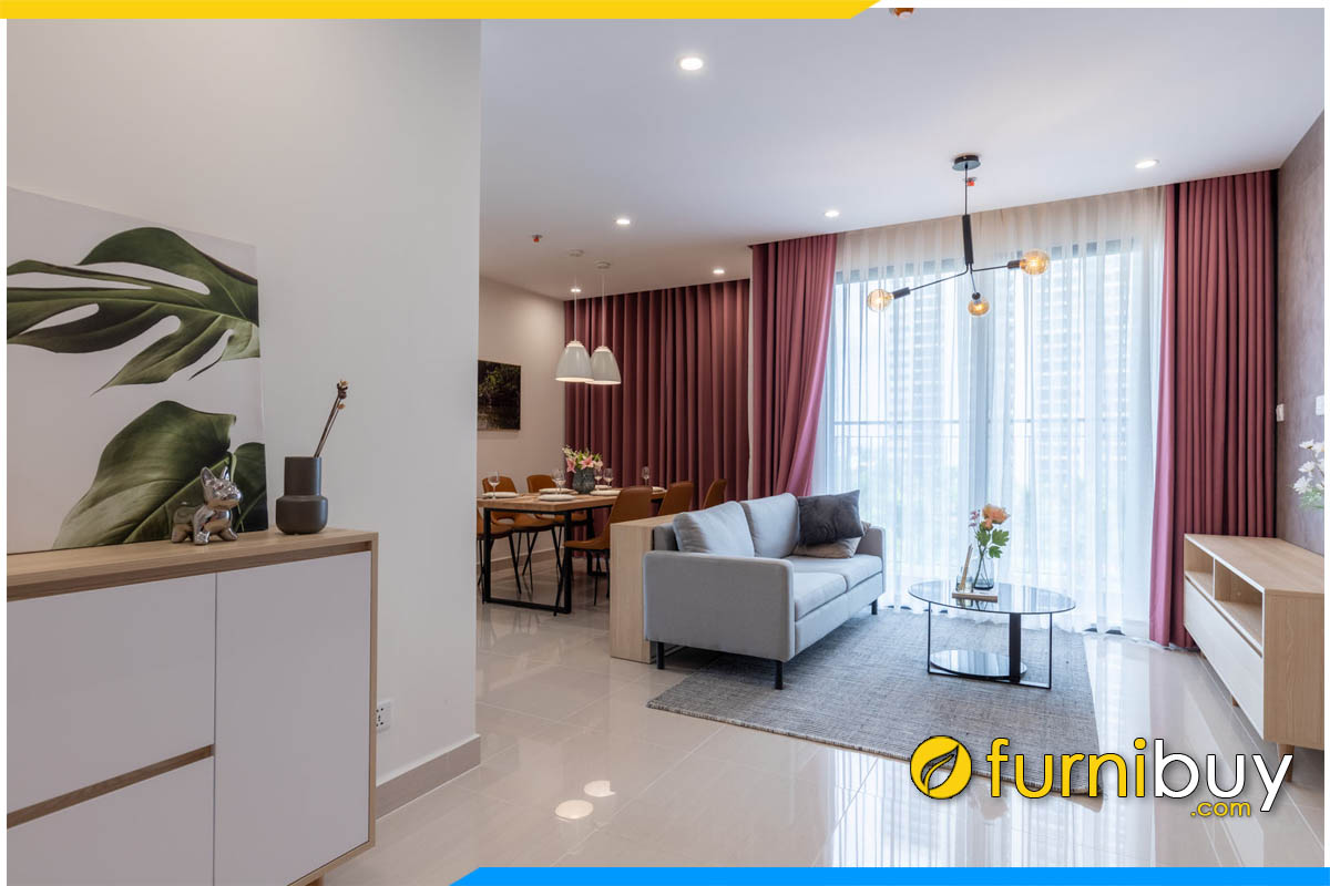 ghe sofa ni ke phong khach chung cu mua he sieu hien dai