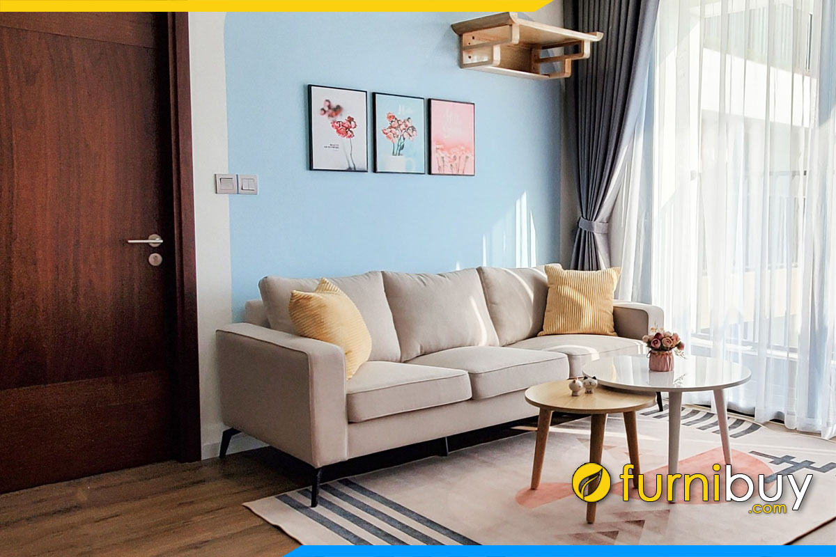 ghe sofa phong khach chung cu nha khach dang vang 3 cho ngoi
