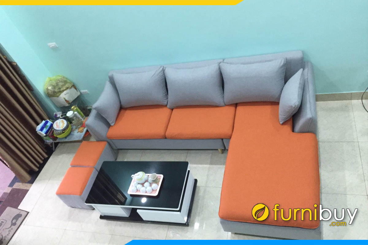 ghe sofa phong khach gia duoi 7 trieu dong dang goc chu l don gian