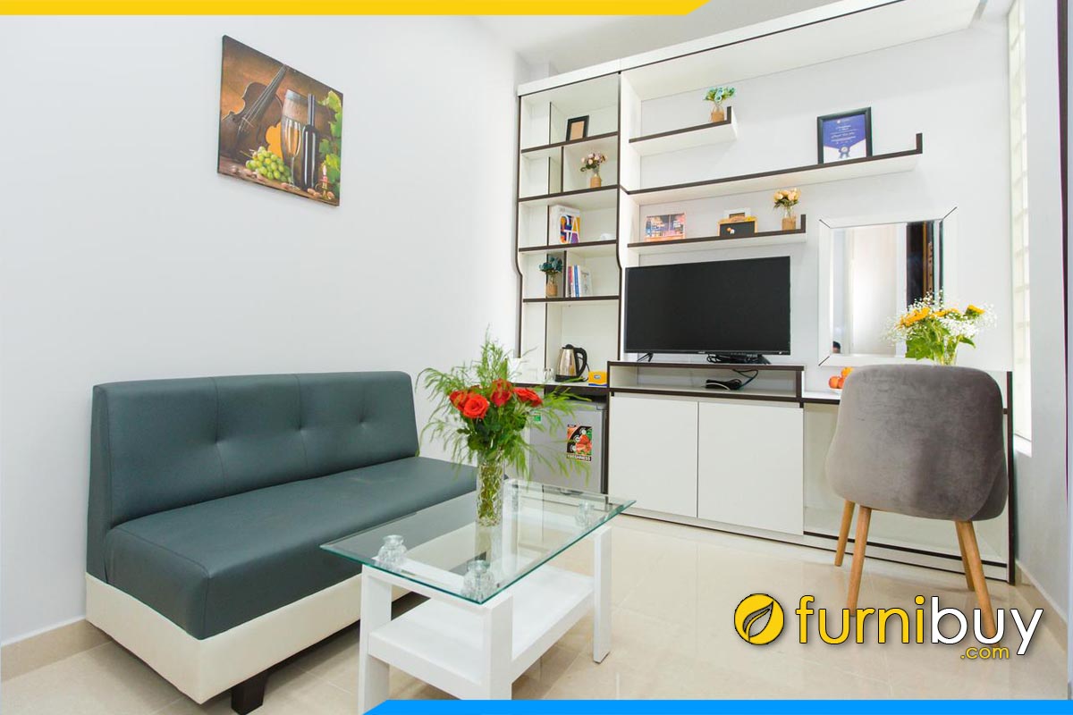 ghe sofa phong khach khong tay vin boc da cong nghiep gia re duoi 5 trieu