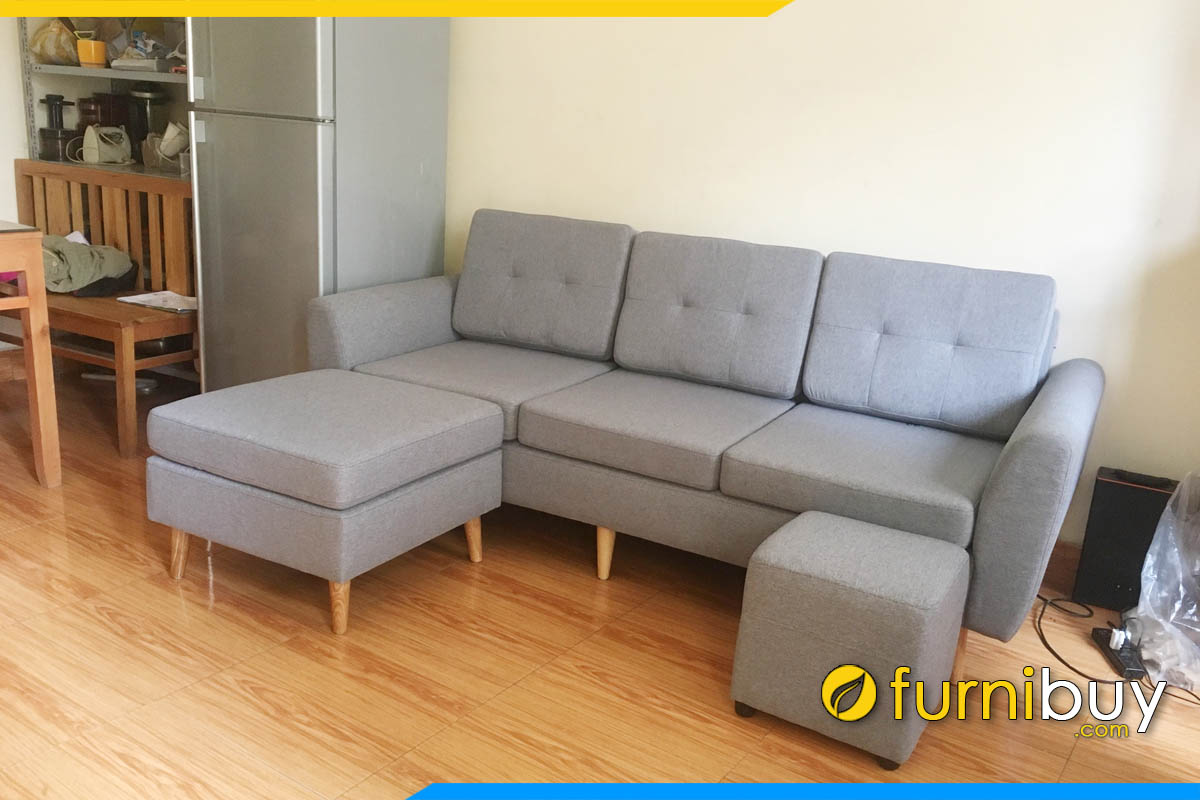 ghe sofa vang 3 cho ngoi ke phong khach gia re duoi 7 trieu dong mau ghi xam