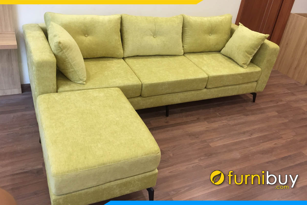 ghe sofa vang ni 3 cho ngoi mau xnah com ke phong khach gia duoi 7 trieu