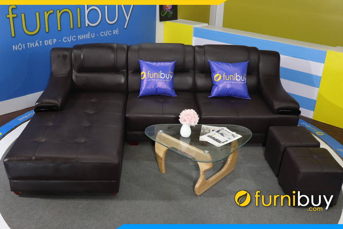 sofa phong khach gia duoi 15 trieu dang goc chu l boc da