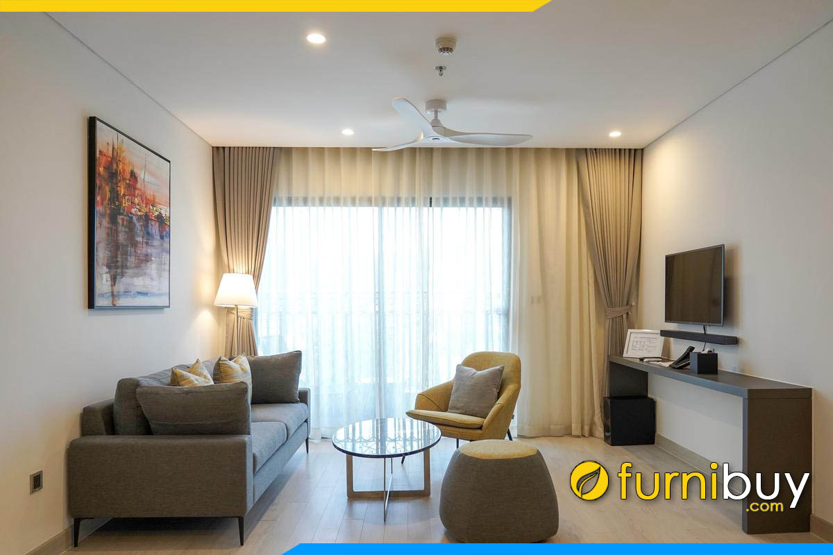 sofa vang kich thuoc nho gia re duoi 5 trieu dong ke phong khach