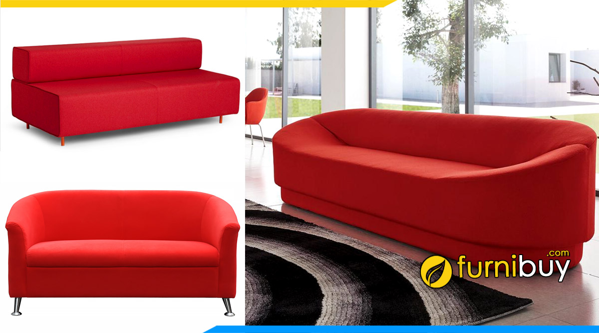 Furnibuy làm sofa phòng giám đốc màu đỏ theo yêu cầu riêng