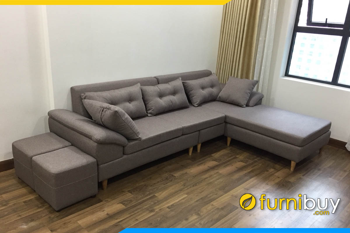 ghe sofa chu l chung cu boc ni 2 lung tua mau nau