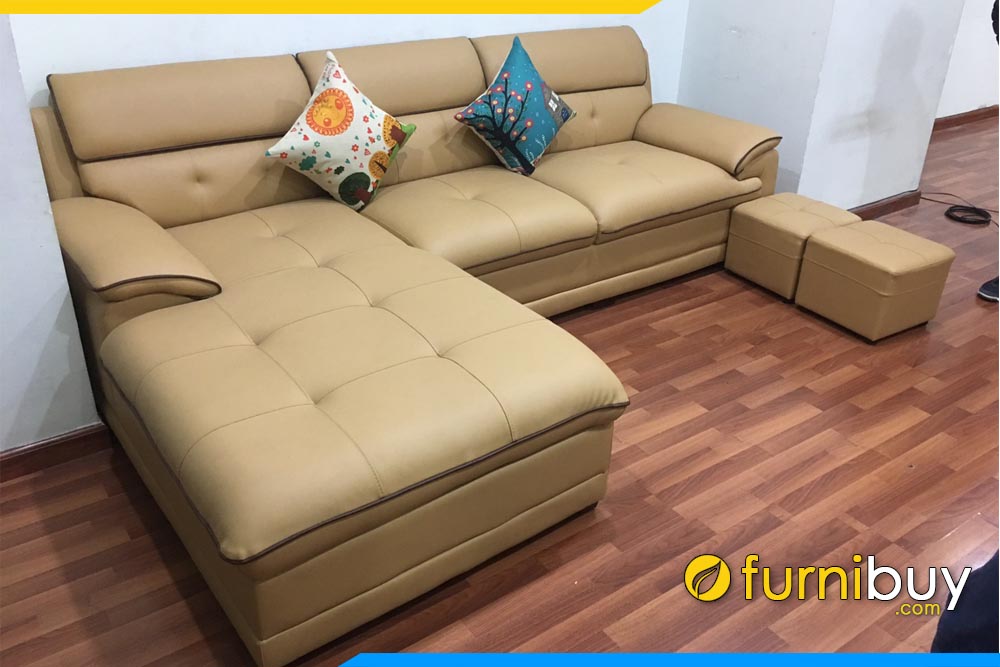 ghe sofa phong khach boc da bo vien dep doc dao
