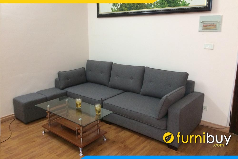 ghe sofa phong khach chung cu boc ni don gian 2 lung tua