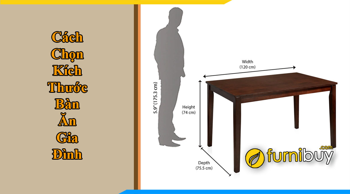 Kích thước bàn ăn gia đình nên chọn thế nào tư vấn từ furnibuy
