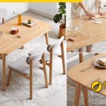 Mua online bộ bàn ăn gia đình 4 ghế giá rẻ tại Furnibuy Hà Nội