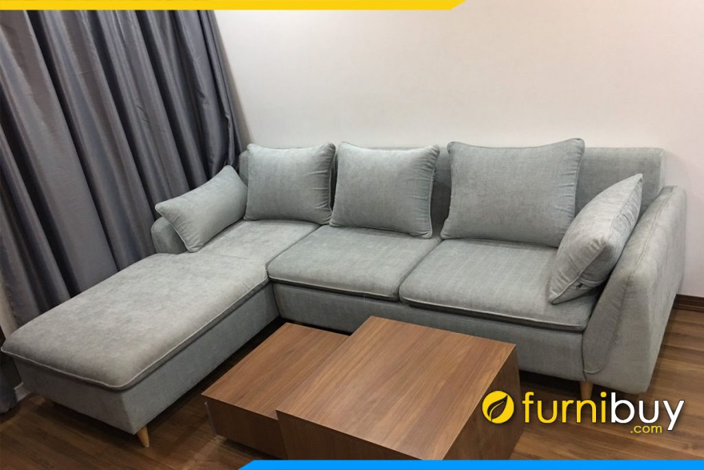 ghe sofa chu l gia 7 trieu mau xanh ghi don gian