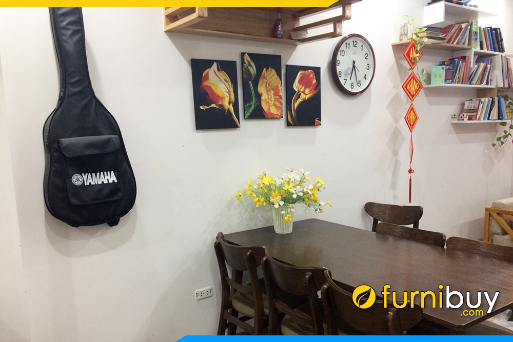 Tranh canvas hoa hong tulip vang cam