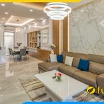 ghe sofa goc chu l 2m6 boc da ke phong khach cao cap