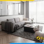 ghe sofa goc chu l gia 8 trieu ke phong khach chung cu